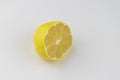 Halved lemon on white background Royalty Free Stock Photo