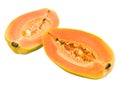 Halved Papayas