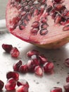 Halved Pomegranate With Seeds