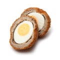 Halved Scotch egg Royalty Free Stock Photo