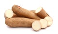 Halved Yuca Root