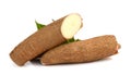 Halved Yuca Root