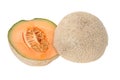 Halves cantaloupe