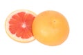 Halves grapefruit