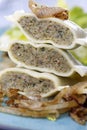 Halves of swabian maultaschen