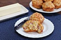 Ham and cheddar breakfast muffins