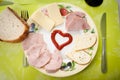 Ham and chees Royalty Free Stock Photo