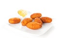Ham and cheese croquettes Royalty Free Stock Photo