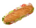 Ham & Cheese submarine sandwich Royalty Free Stock Photo