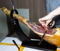 Ham hand slicing hamon food