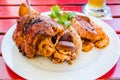 Schweinshaxe roasted ham hock