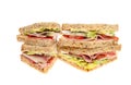 Ham salad sandwiches Royalty Free Stock Photo