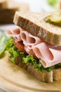 Ham sandwich Royalty Free Stock Photo