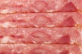 Ham sliced closeup background or texture