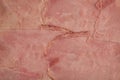 Ham texture - close-up of large slices of cooked smoked ham
