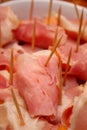 Ham Wrapped Melon Royalty Free Stock Photo