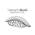 Hamachi sushi outline