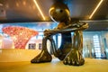 Hamad Airport, Quatar - July 9, 2021: Whimsical Bronze Sculptures at Hamad International Airport