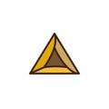 Hamantaschen cookies filled outline icon