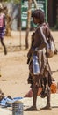 Hamar woman seller at village market. Turmi. Lower Omo Valley. Ethiopia.