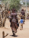 Hamar woman at village market. Turmi, Omo Valley, Ethiopia