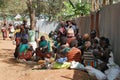 Hamar women gather together to drink in a weekly market