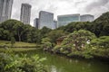 Hamarikyu Gardens in Tokyo, Japan