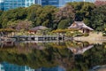 Hamarikyu`s gardens from Japan a beautiful location with great landscapes
