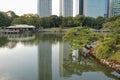 Hamarikyu Zen garden Royalty Free Stock Photo