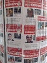 Hamas, Kidnapped by Hamas Posters, NYC, NY, USA Royalty Free Stock Photo