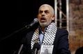 Hamas leader Yahya Sinwar, speaks in Gaza Strip