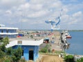 Hambantota port in Srilanka Royalty Free Stock Photo