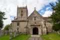 08/30/2020 Hambledon, Hampshire, UK The exterior of the church St Peter and St Paul in Hambledon Hampshire, A typical English Royalty Free Stock Photo