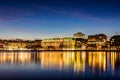 Hamburg Binnenalster and skyline