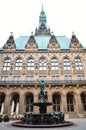 Hamburg city hall building