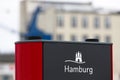 Hamburg city logo sign outside