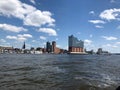 Hamburg - Elbe Philharmonic Hall Elbphilharmonie with the neighboring storehouse district Speicherstadt