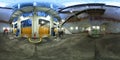 Hamburg. Elbetunnel. 360 degree panorama street view