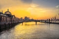 Hamburg Fishmarket at Sunrise Royalty Free Stock Photo