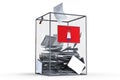 Hamburg - flag on ballot box and voices