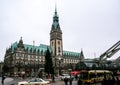 01.02.2011, Hamburg, Germany. Architecture of Europe. Cityscapes of Hamburg in winter.