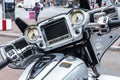 Dashboard and handlebar of the Indian Roadmaster motorcycle