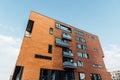 Modern architecture residential in the Warehouse District or Speicherstadt in Hamburg. Sandtorhafen port