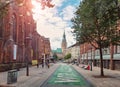 Hamburg, Germany - August 28, 2022: View of Hamburg City Hall from a nearby street on a sunny day Royalty Free Stock Photo