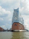 Cityscape of Hamburg with concert hall Elbe Philharmonic Hall