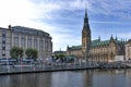 09/10/2019 - Hamburg, Germany - Early Morning View towards City Hall Royalty Free Stock Photo