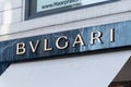 Logo and sign of Bvlgari Royalty Free Stock Photo