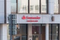 Logo and sign of Santander Consumer bank Royalty Free Stock Photo