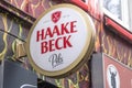 Haake Beck beer sign