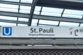 St. Pauli subway station, Hamburg, Germany Royalty Free Stock Photo